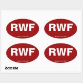 空港コード-レッドウッドの滝、ミネソタ 楕円形シール (シート)