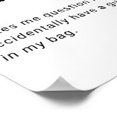 空港セキュリティのおもしろい定義 ポスター (角)