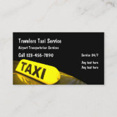 空港タクシーサーモダンビスタクシー灯 名刺 (正面)