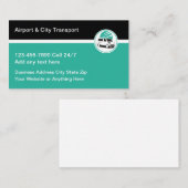 空港タクシー及び都市タクシーの運輸に関する名刺 名刺 (正面/裏面)