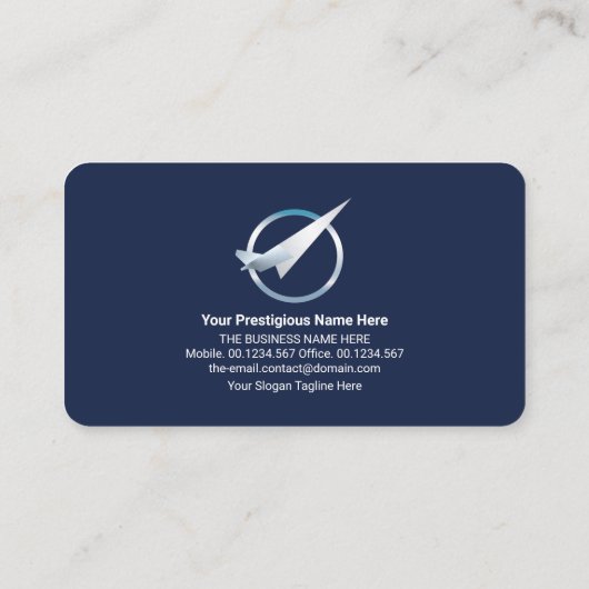 空港タクシー金ゴールド機滑走路 名刺 (裏面)