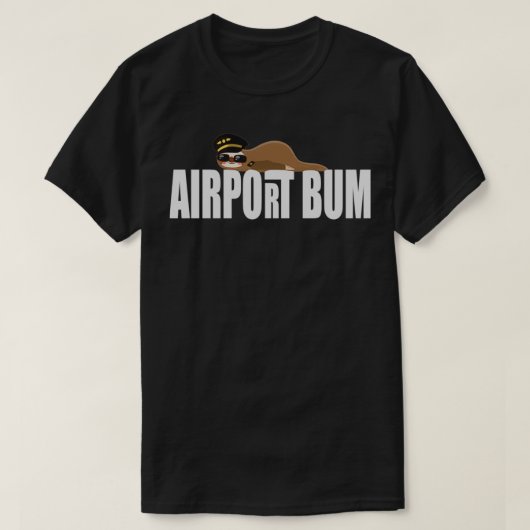空港バム航空アパレルのためのパイロット&フレク Tシャツ (デザイン正面)