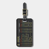 空港ボード(カスタマイズ可能) ラゲッジタグ (正面縦)