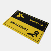 空港到着便 ドアマット (アングル)