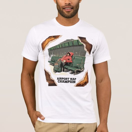 空港昼寝クラシックチャンピオンTシャツ – 必須 Tシャツ (正面)