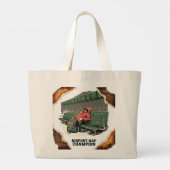 空港昼寝チャンピオクラシックントートバッグ – エッセンシャル ラージトートバッグ (裏面)