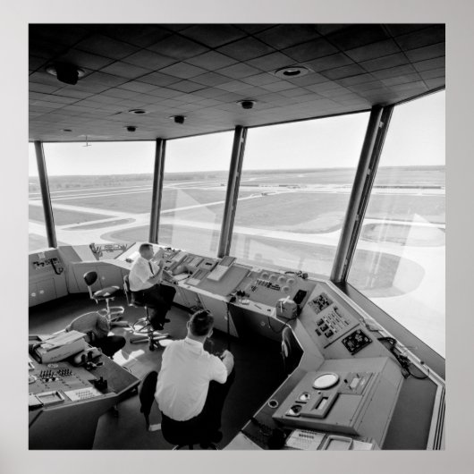 空港管制塔c.1960 ポスター (正面)
