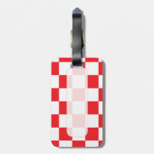 空港赤いレジ係の印 ラゲッジタグ (裏面縦)