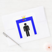 空港金属探知機セキュリティスティックシー スクエアシール (封筒)