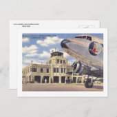 空港，ジャクソンビル，フロリダ州，ヴィンテージ ポストカード (正面/裏面)