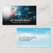空港 | 飛行機の旅 名刺 (正面/裏面)