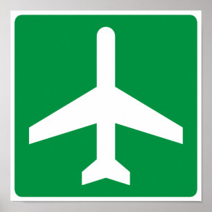 空港Higwayの印 ポスター
