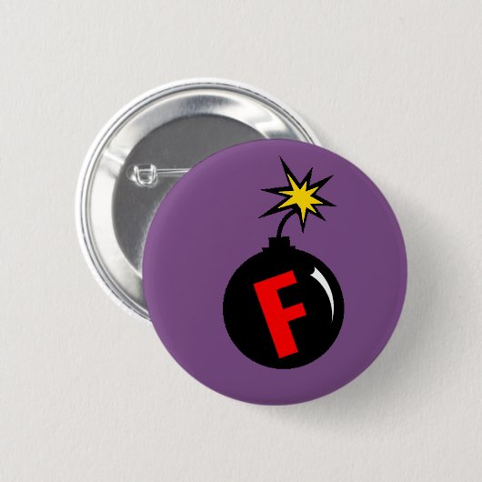 空爆 缶バッジ (正面&裏面)