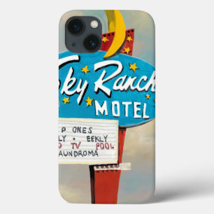 空牧場モーテルの印 iPhone 13ケース