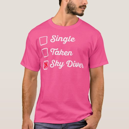 空独身の掘り空スカイダイブスカイダイブ Tシャツ (正面)