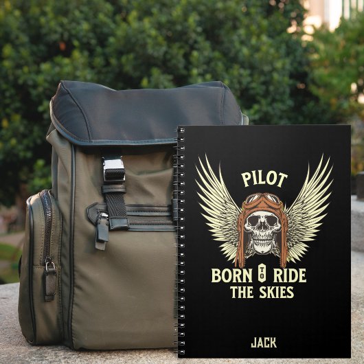 空生まれに乗るのは、クールおもしろい航空カスタム ノートブック