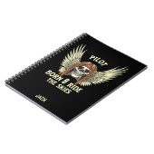 空生まれに乗るのは、クールおもしろい航空カスタム ノートブック (左側)