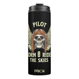 空生まれに乗るパイロット，航空，クールカスタム タンブラー
