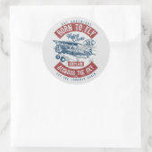 空生まれ空の冒険を飛ばす ラウンドシール (バッグ)