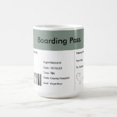 空男女兼用チケット妊娠の発表 コーヒーマグカップ (中央)