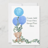 空白にあなただけの オーボイブアーバルーン ユーカリ 招待状 (正面)