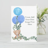 空白にあなただけの オーボイブアーバルーン ユーカリ 招待状 (スタンド正面)