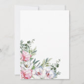 空白にお好きなメッセージをどうぞ マグノリア ブラッシュ ホワイト 招待状 (正面)