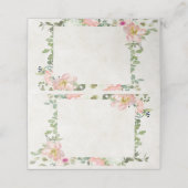 空白のかわいらしフローラ結婚枠 プレイスカード (外部開封)