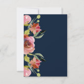 空白のかわいらしフローラ結婚 招待状 (正面)