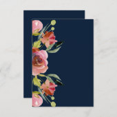 空白のかわいらしフローラ結婚 招待状 (正面/裏面)