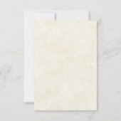 空白のかわいらし予算パステルフローラ結婚ズ 招待状 (裏面)