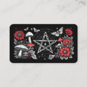 空白のきのこ星形五角形Oracleカード 名刺 (正面)