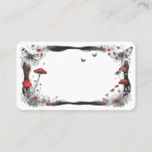 空白のきのこ星形五角形Oracleカード 名刺 (裏面)