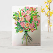 空白のすべての行事 カード (黄色い花)