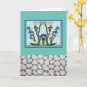 空白のすべての行事 カード (黄色い花)