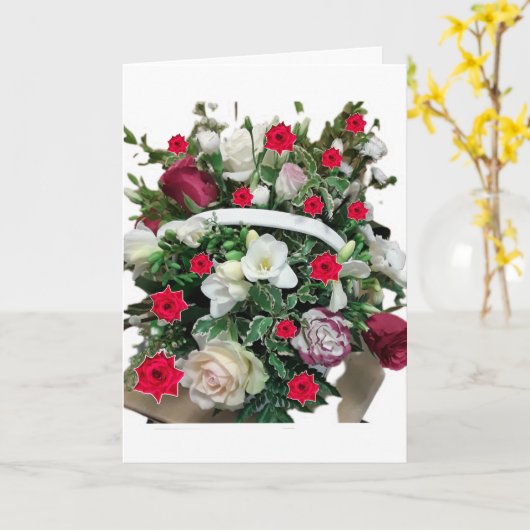 空白のすべての行事 カード (黄色い花)