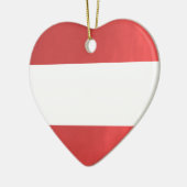 空白のでストライプなテンプレートDIYはTXTのイメージのイベントの名前を加えます セラミックオーナメント (左)