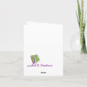 空白ので感動的なメッセージカード カード (裏面)