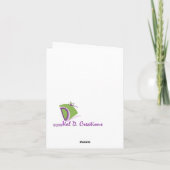 空白ので感動的なメッセージカード カード (裏面)