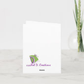 空白ので感動的なメッセージカード カード (裏面)