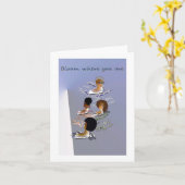 空白ので感動的なメッセージカード カード (黄色い花)