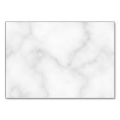 空白ので白い大理石の結婚式のアドバイスおよび願い テーブルナンバー (裏面)