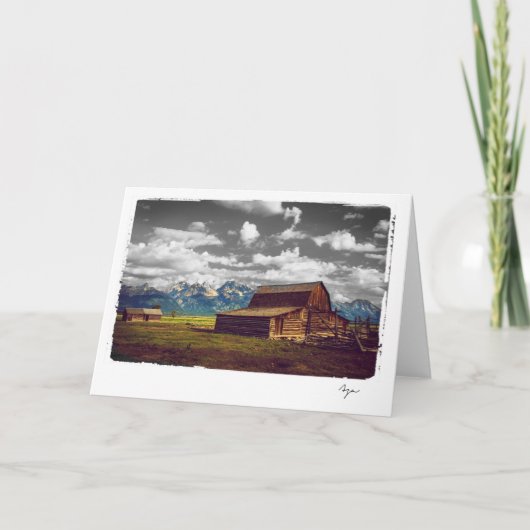 空白のなすべての行事の写真撮影 カード (正面)