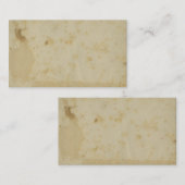 空白のなアンティークによって汚される1870年代の羊皮紙 名刺 (正面/裏面)