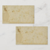 空白のなアンティークによって汚される1870年代の羊皮紙 名刺 (正面/裏面)