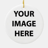 空白のなオーナメントのテンプレート セラミックオーナメント (裏面)