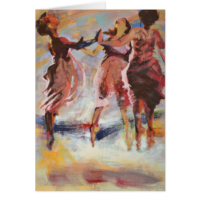 空白のなカードは"歓喜します" (正面)