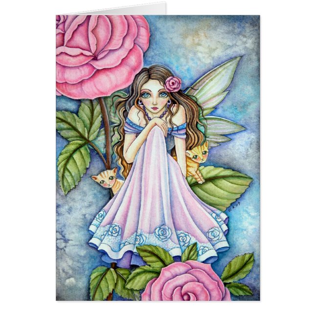 空白のなカード- *バラ色の夜明け* (正面)