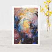 空白のなカード"ヤコブ梯子III " カード (黄色い花)