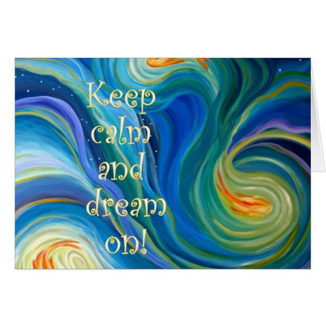 空白のなカード、華麗さ、魚、ジェニファースミス (正面横)